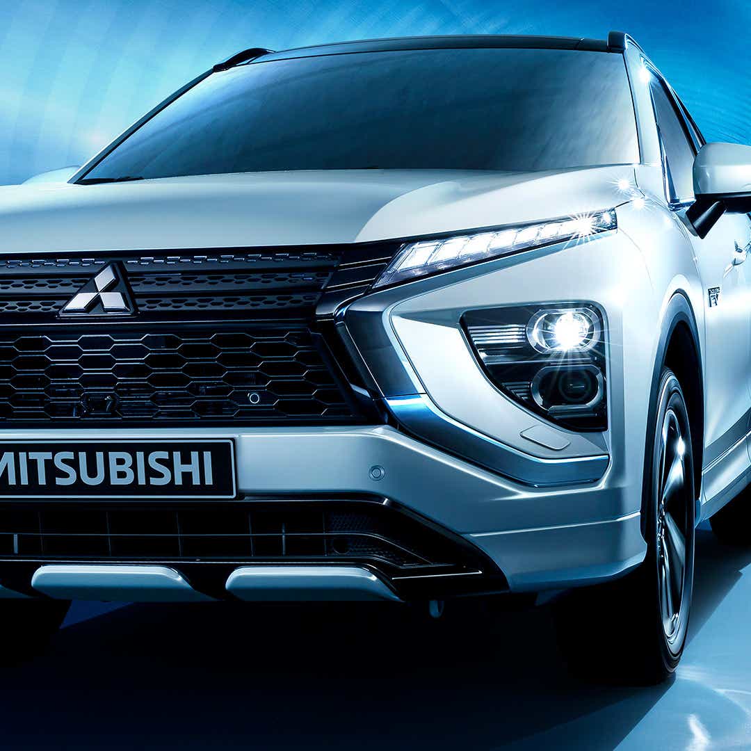 Mitsubishi Outlander PHEV med åben bagsmæk