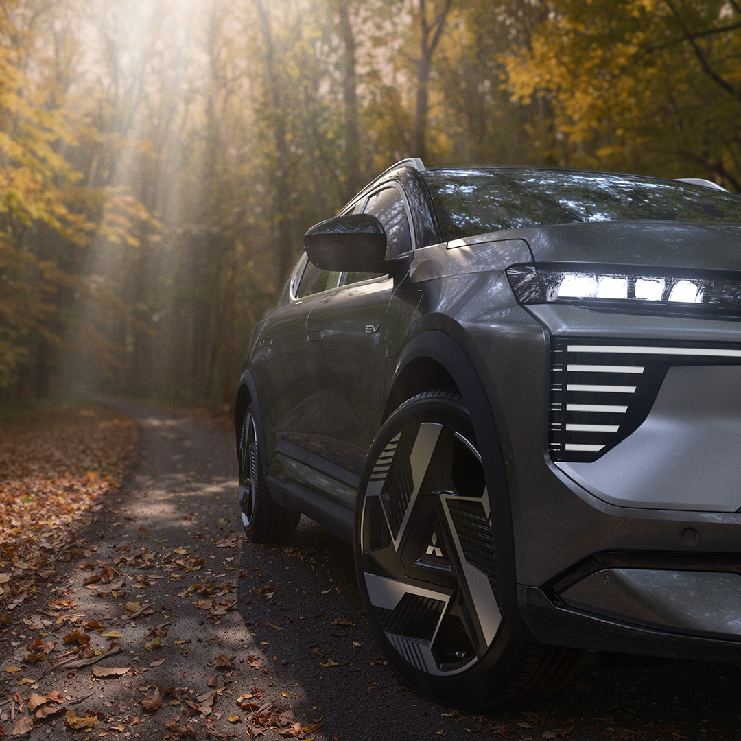 Närbild strålkastare Eclipse Cross